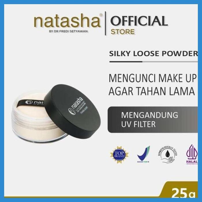 Gambar DISCOUNT NATASHA SILKY LOOSE POWDER - BEDAK TABUR PRIVASI AMAN - Beige dari Foundit Thing undefined Tokopedia