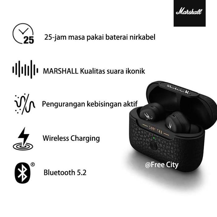Jual 100% Original Marshall MOTIF ANC Tws True Wireless Bluetooth
