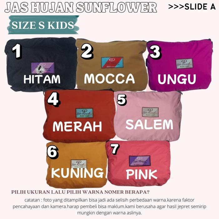 Gambar JAS HUJAN RAINCOAT SUNFLOWER / SUN FLOWER BUKAN EDELWEISS - S, No.1 dari BebasBelanjaPlus undefined Tokopedia