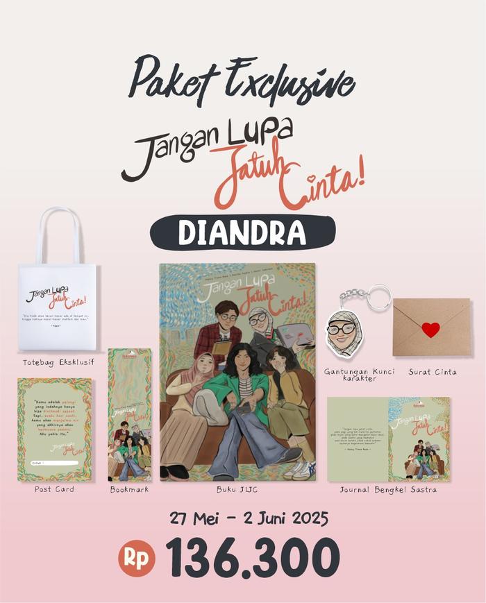 Gambar PRE ORDER - Buku Novel - Jangan Lupa Jatuh Cinta - Helvy Tiana Rosa - Bukunesia Publishing - DIANDRA dari Bumifiksimedan001 undefined Tokopedia