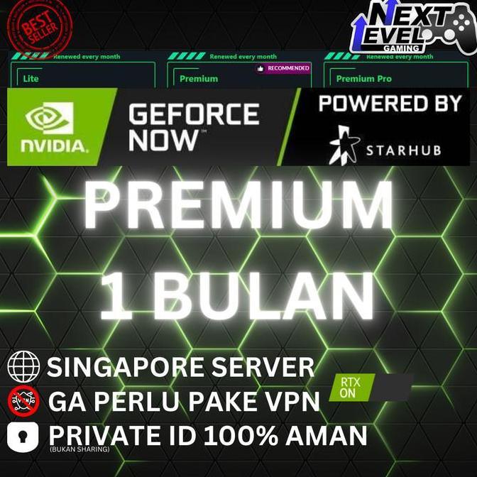 Jual GeForce NOW GFN StarHub Cloud Gaming Singapore Bulanan