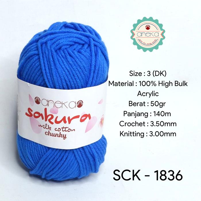 Gambar benang rajut katun susu / milk cotton import 5 ply - 2 - 1836 dari AliciaYarns undefined Tokopedia