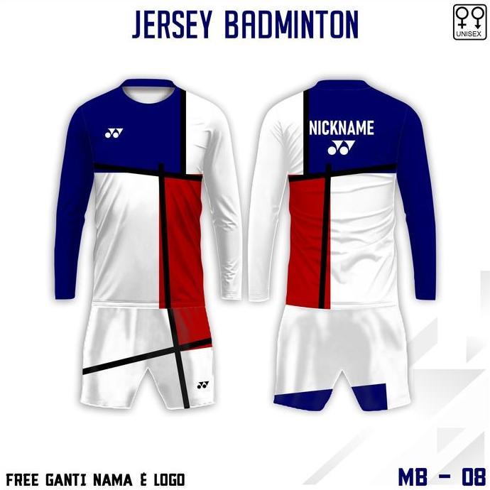 Gambar Setelan jersey kaos badminton malaysia olympic baju olah raga bulutangkis terbaru lengan panjang - Putih, 4XL dari RUM@H RAMAH undefined Tokopedia