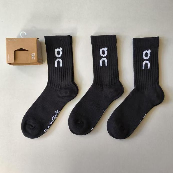 Gambar Original On Cloud Logo Sock High 3P Kaos Kaki 3 pasang OC dari Bagusjaya71 undefined Tokopedia