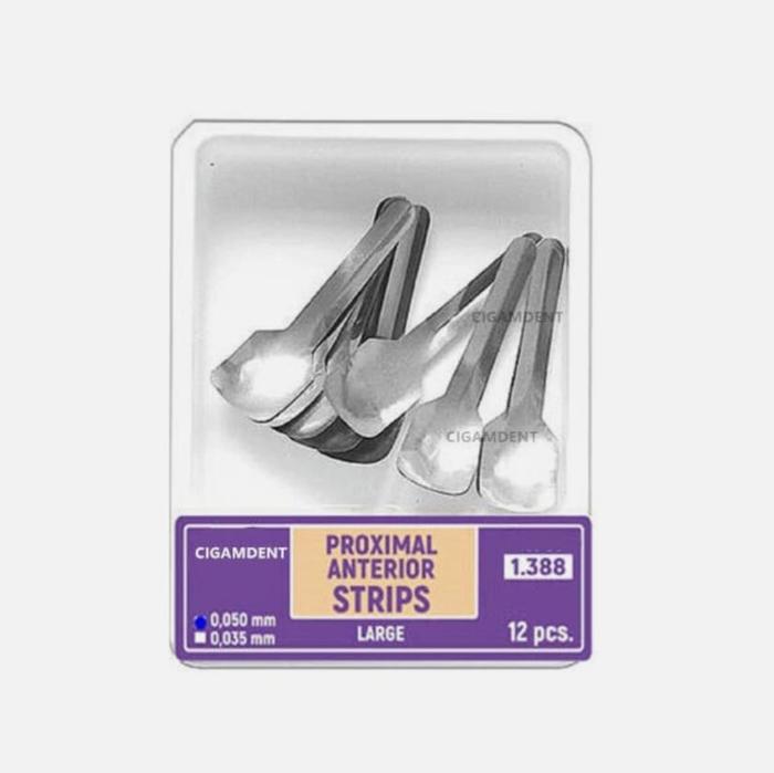 Gambar Anterior Matrix 12 pcs (1 box) Proximal Wall Separator Seluloid Strip Interdental Tumpat Gigi Veneer Anterior 5 / 7 / 9 mm - S / 1387A  dari Ify dental undefined Tokopedia