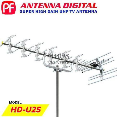 Gambar Antena Televisi Luar Ruangan Digital Outdoor PF HDU HD U 25 U25 HDU25 Super High Gain UHF TV Antenna - - Tanpa Bubble dari Dansstore27 undefined Tokopedia