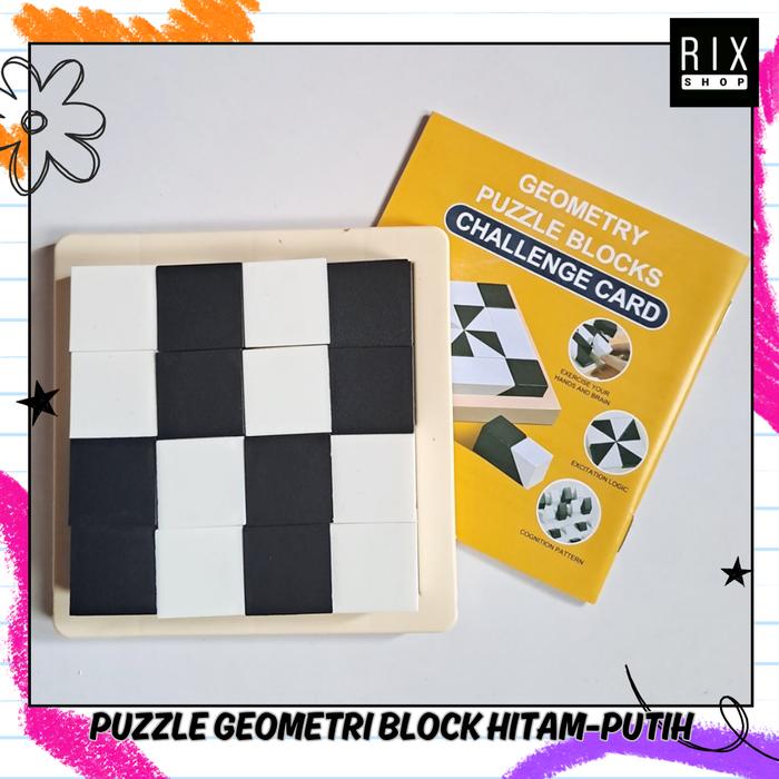 Gambar Mainan Anak Geometri Puzzle Block Black White PCV - BLOCK PCV dari RIX Shop99 undefined Tokopedia