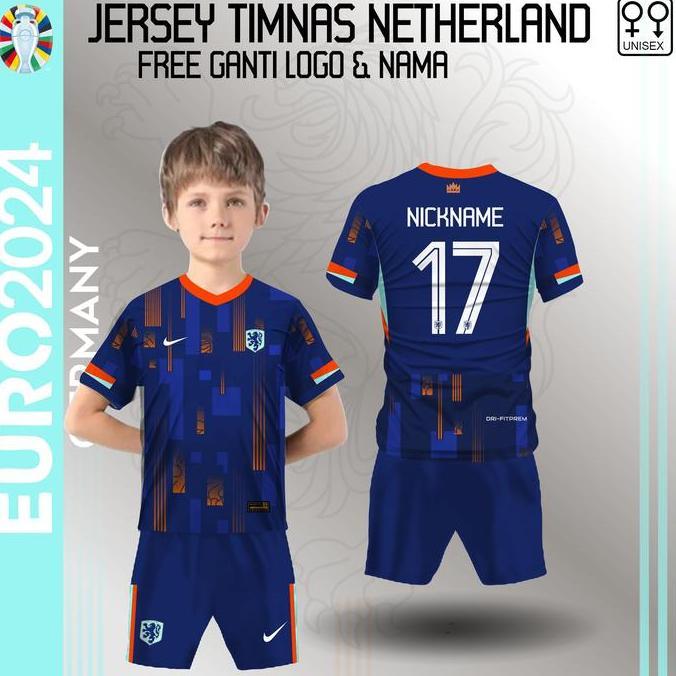 Jual Setelan jersey anak kaos sepak bola timnas belanda baju piala