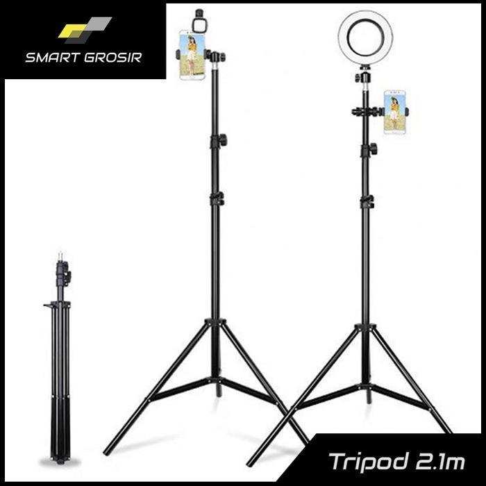 Gambar Ready Stok Tripod Handphone 3121 Panjang 2 Meter Stand Kamera Lampu Tripot Hp 2.1M Phone Holder Best Seller - TRIPOD 2.1 dari damistore302 undefined Tokopedia