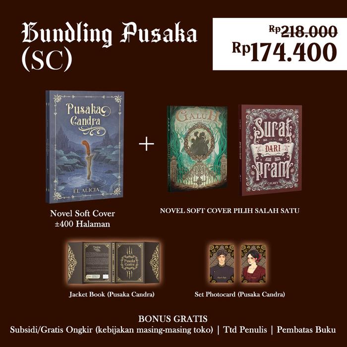 Gambar PRE ORDER - Buku Novel -  Buku: Pusaka Candra - El Alicia - Akad - Bumifiksi - BUNDL PUSAKA SC dari BumifiksiJogjakarta undefined Tokopedia