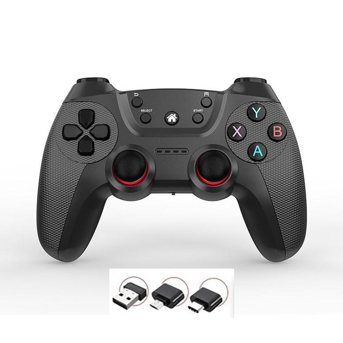 Gambar Gamepad Wireless Joystick Controller Single/Double 2.4G For Windows PC, Hp Android, Android TV - Hitam, 1pcs dari happyfamily shopz undefined Tokopedia