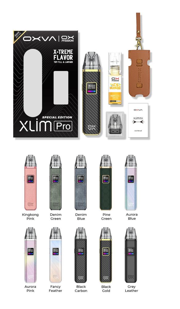 elfbar elfa kaufen Buy Authentic OXVA Xlim Pro Pod System Kit 1000mAh 2ml Kingkong Pink main image 0