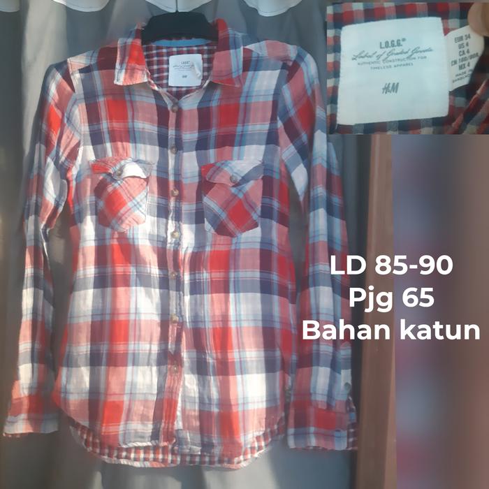 Gambar preloved baju wanita branded blouse kaos cardigan - Biru dari CAESAR &amp; CO undefined 4 Tokopedia
