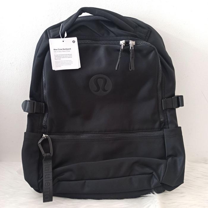 Gambar Tas Ransel Laptop Lululemon New Crew Backpack 22 Liter Original Unisex - Black dari lepaskolpri undefined Tokopedia