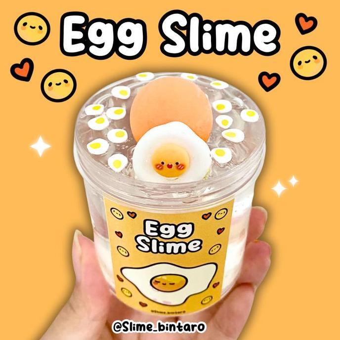 Gambar DIY CLAY EGG SLIME BY SLIME BINTARO || SLIME CLAY || SLIME DIY - Dengan Charm dari EKANO undefined Tokopedia