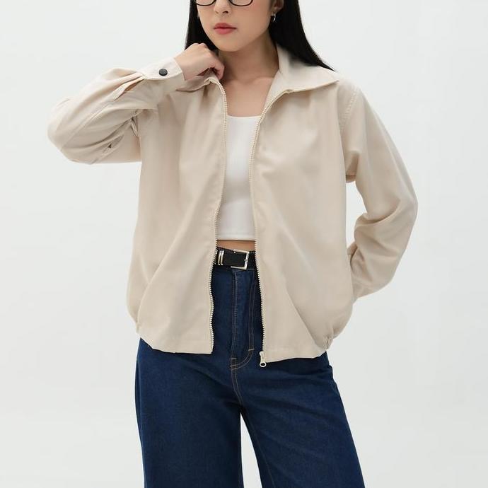 Gambar JAKET WANITA | APRIL JACKET | HULM - Beige, M dari zaylstore293 undefined Tokopedia