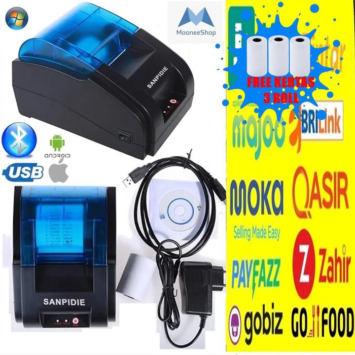 Gambar Printer Bluetooth Desktop SANPIDIE [USB+BLUETOOTH+RJ11] Thermal NEW dari mooneeshop245 undefined Tokopedia