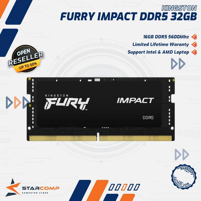 Kingston Laptop Ram Ddr4 32gb Promo Kingston FURY IMPACT 32GB DDR5