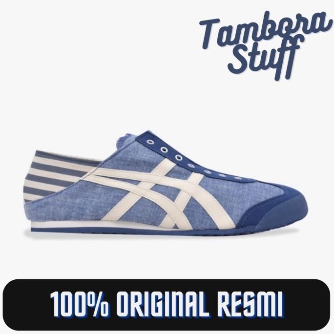 Jual [BX] Sepatu Onitsuka Tiger Mexico Slip On Paraty Blue