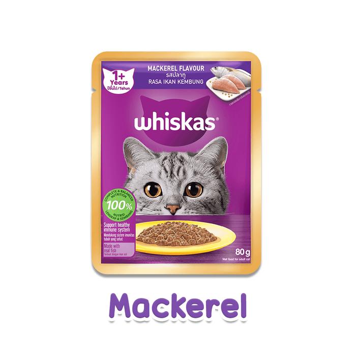 Gambar WHISKAS POUCH TUNA 85gr MAKANAN KUCING MURAH - Mackerel dari Onel Pets Store undefined Tokopedia