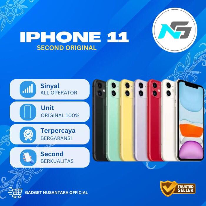 Gambar Iphone 11 Second Original Fullset - 64 gb dari GADGET NUSANTARA OFFICIAL undefined Tokopedia