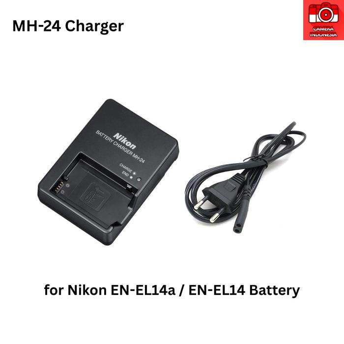 Charger Mh-24 Baterai En-el14a En-el14 Kamera Nikon D3500 D5600 D5500 D3400 D3300 D5300 D5200 D3200 D3100 D5100 Df Dslr Coolpix P7700 P7000 P7800