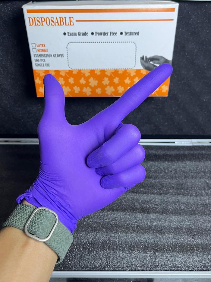 Gambar Sarung Tangan/Handscoon Nitrile Tebal Super Kuat untuk medis dan industri - Ungu, S dari Manhattan Gloves undefined Tokopedia
