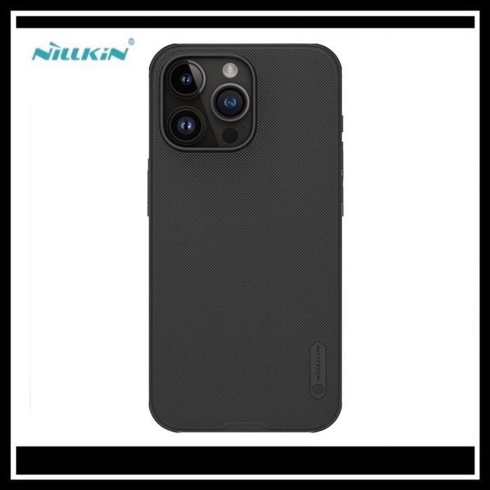 Gambar IPhone 15 / Pro / Plus / Max Case Nillkin Frosted Shield Pro Original HardCase Cover Bumper Soft Silicone Casing - BLACK., IPHONE 15 6.1. dari Markas acc 88 undefined Tokopedia