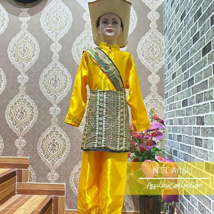 Gambar Baju Adat Anak Ntt Satuan Laki/Cewek Bahan Satin Halus - NTT Laki, 3 dari Toko Cicicuitt undefined Tokopedia