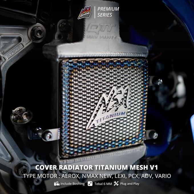 Gambar NSA COVER RADIATOR TITANIUM MESH V1 VARIO, PCX, NMAX, LEXI, ADV TUTUP RADIATOR TITANIUM PREMIUM SERIES TITANIUM GRADE 5 dari Bubu Speed Shop undefined Tokopedia