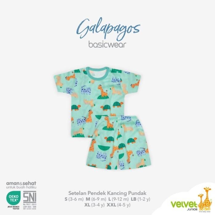 Gambar Setelan Pendek Velvet Junior SML LB XL XXL (0-5 Tahun) 1 Stel - Gala Zoo, S dari ROYAL BABY INDONESIA undefined Tokopedia