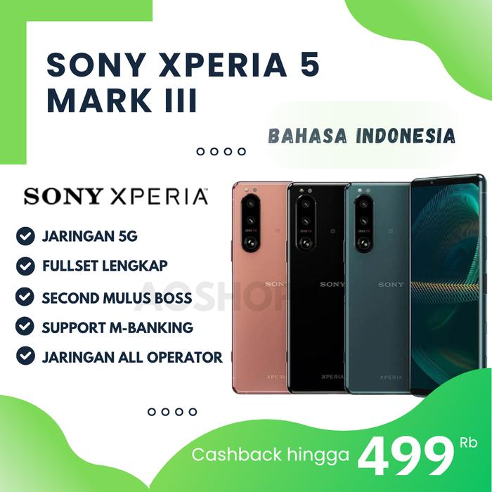 Gambar SONY XPERIA 5 III 5G RAM 8/128GB - XPERIA 5 MARK 3 - Snapdragon 888 5G - Black, FULLSET dari AOSHOPPP undefined Tokopedia
