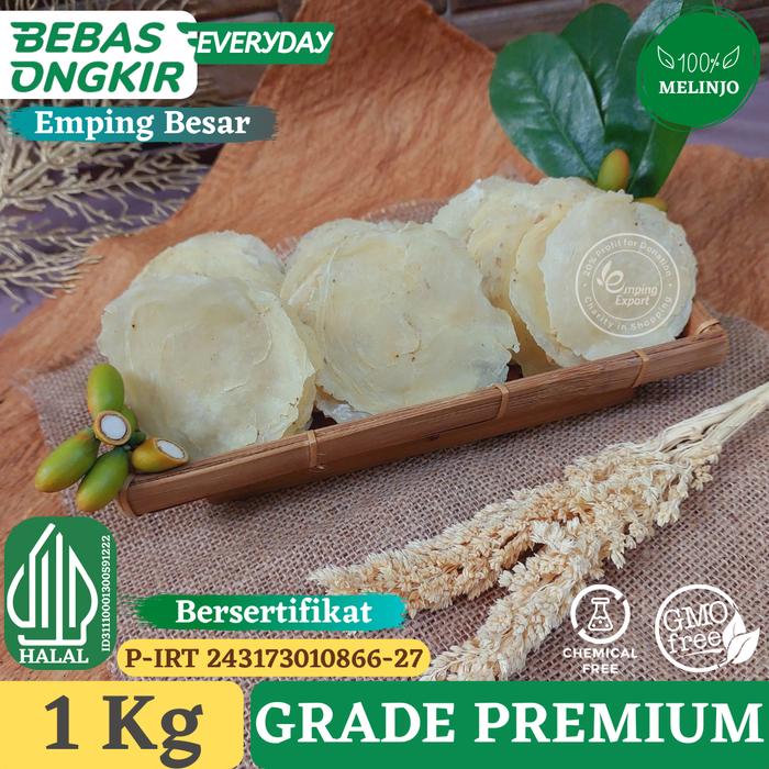 Gambar EMPING MELINJO BESAR PREMIUM MENTAH TIPIS KUALITAS EKSPORT 1 Kg - PREMIUM B 1 Kg dari Pangan Export Indonesia undefined Tokopedia
