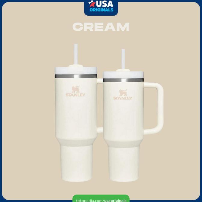 Gambar Ready Stanley Quencher H2.0 Flowstate Vacuum Insulated Tumbler Ready - Cream 2.0, 40 Oz dari mittensfull undefined Tokopedia