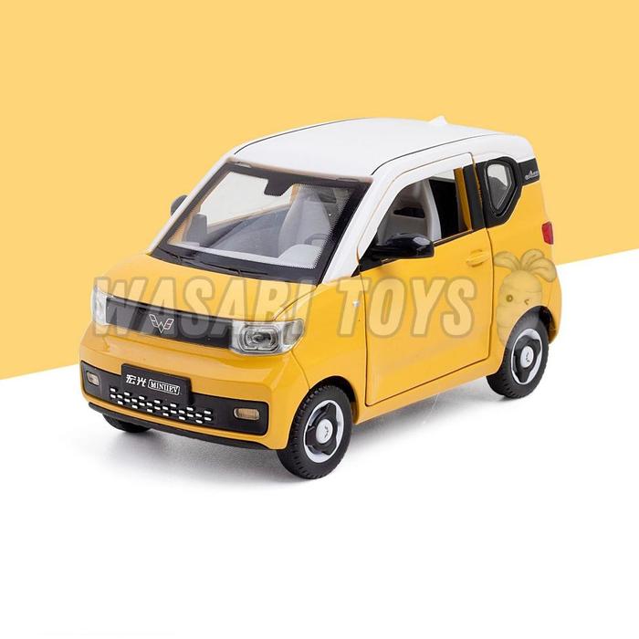 Gambar Miniatur Diecast 1:24 Wuling Mini EV Air EV (Dapat Alas Mobil, Miniatur Sepeda, Charging Station) Original Terbaik Ready - Kuning dari Juragan Shop 5758 undefined Tokopedia
