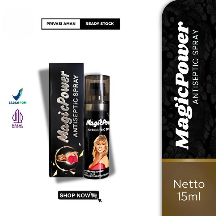 Gambar MAGIC POWER SPRAY PRIA ORIGINAL 15ML Antiseptik Spray Tahan Lama dari TREE BUANA ABADI undefined Tokopedia