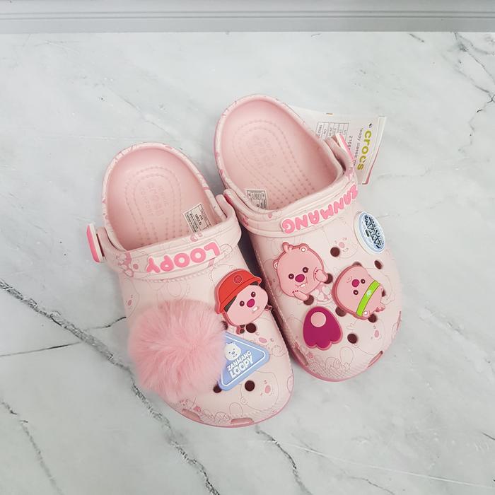 Gambar CROCS LOOPY ZANMANG /SANDAL CROCS LOOPY DEWASA - peach, 37 dari Inhome.Store undefined Tokopedia