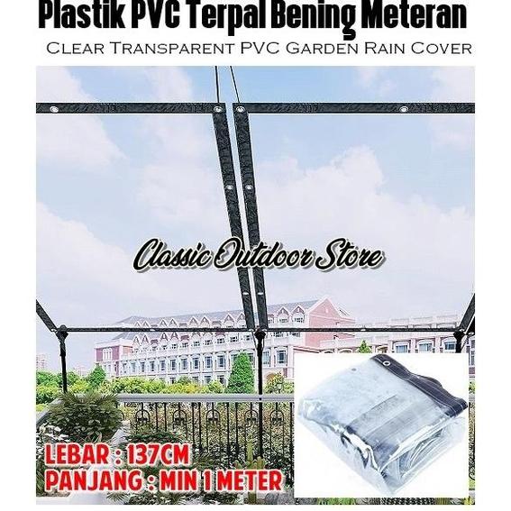 Gambar Tirai Plastik Bening Penahan Air Hujan Krei Pvc Outdoor Meteran - Bening Grade A, GULUNG dari hamdallah store id undefined 5 Tokopedia