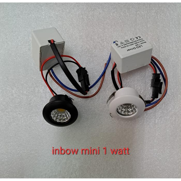 Gambar Lampu Downlight Mini LED COB Spot light 1 watt 1w High Kualitas - Black, Warm White dari Makmur Jaya Listrik Kenari undefined Tokopedia