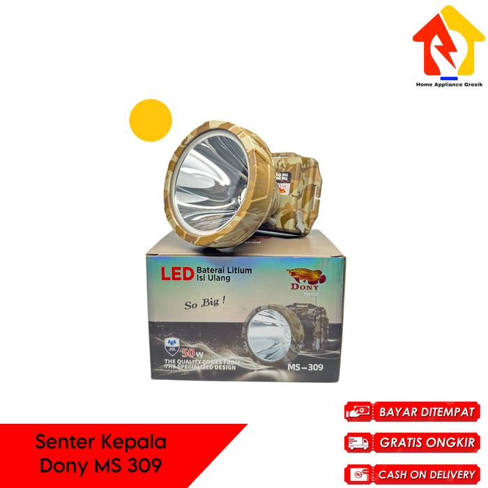 Gambar Senter Kepala Dony MS 309 SO BIG / Dony Senter Kepala MS309 (50 Watt) - Kuning dari Home Appliance Gresik undefined Tokopedia
