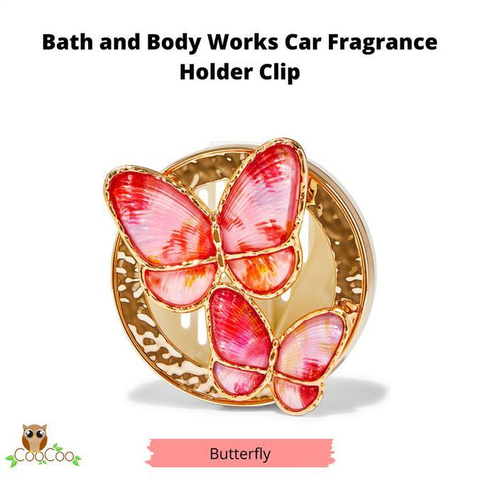 Gambar [TASO] Bath and Body Works Car Fragrance Holder Clip - Butterfly dari EXTASO undefined Tokopedia