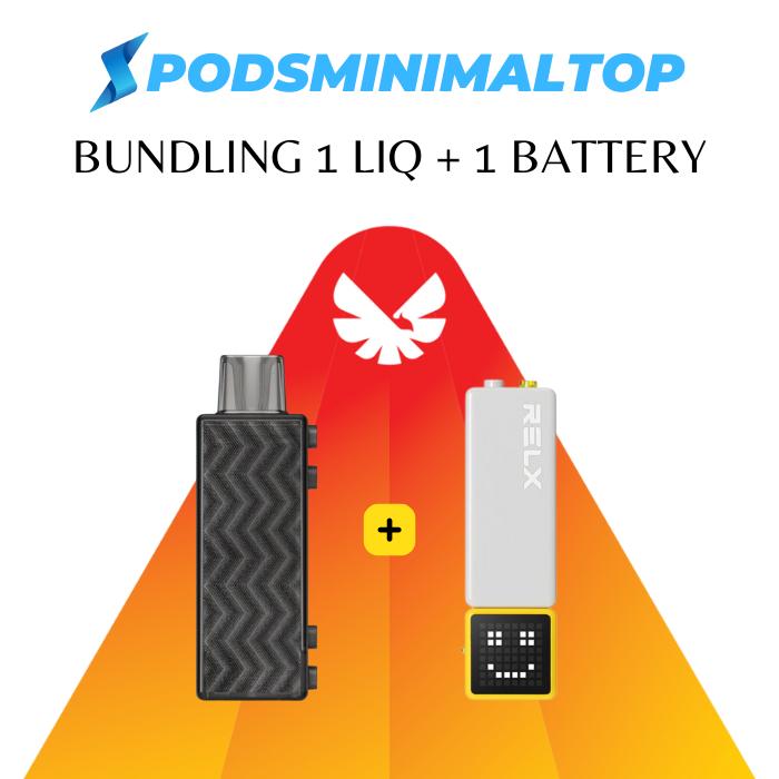 Gambar RELX Creator Refillable Disposable 22000 puff / ALTERNATIF RELX INFINITY PRO 2 RELX ESSENTIAL (BATTERY PLUS CATRIDGE PACKAGE AVAILABLE) - 1 Liq + Bats dari Podsminimaltop undefined Tokopedia