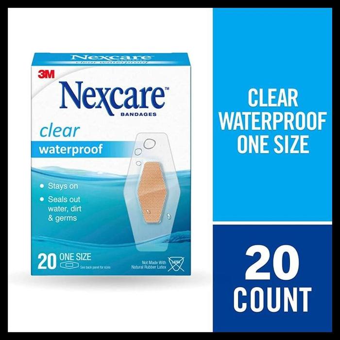 Gambar PRODUK TERBARU 3M NEXCARE, CLEAR WATERPROOF, PLESTER LUKA, BANDAGES, PLASTER - single size dari Ucup Gading undefined Tokopedia