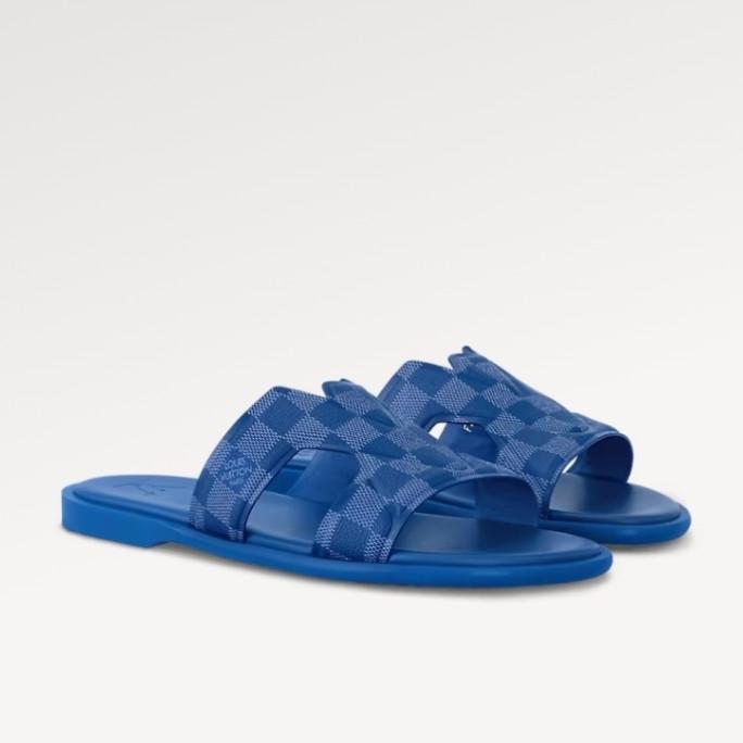 HOT Lv Oasis Mule Blue Lv Sandals LV Oasis Mule Shoes LOUIS