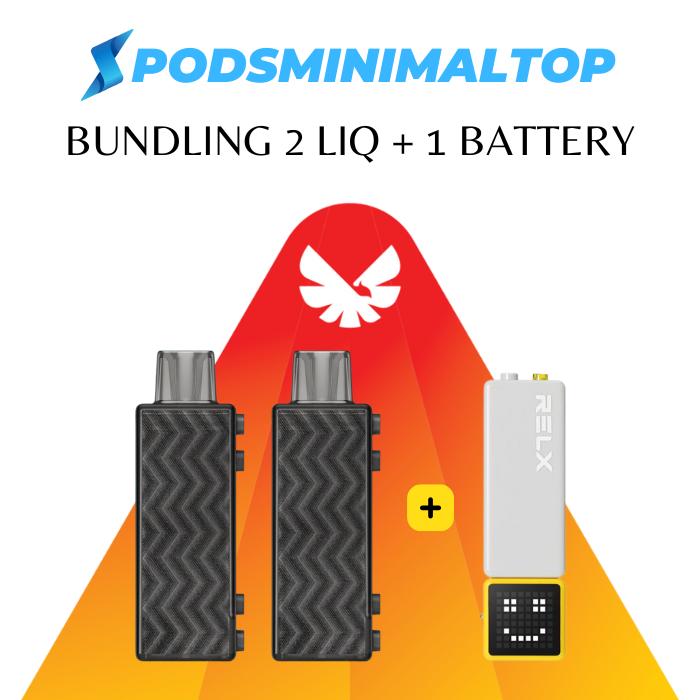 Gambar RELX Creator Refillable Disposable 22000 puff / ALTERNATIF RELX INFINITY PRO 2 RELX ESSENTIAL (BATTERY PLUS CATRIDGE PACKAGE AVAILABLE) - 2 Liq + Bats dari Podsminimaltop undefined Tokopedia