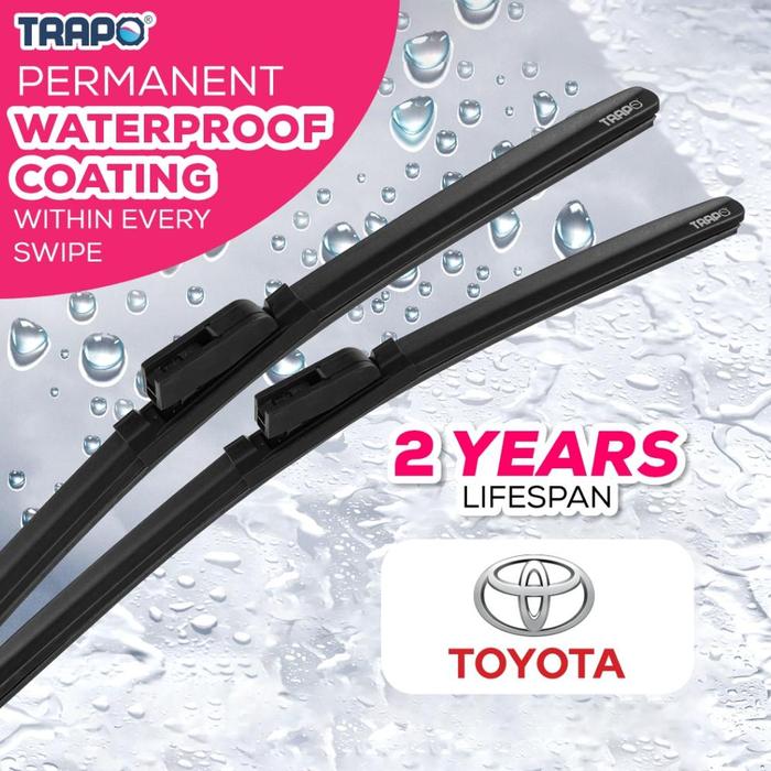 Gambar Trapo Wiper Permanent Waterproof Coating - 2 pcs - Toyota, Front dari sparepartmobilz undefined Tokopedia