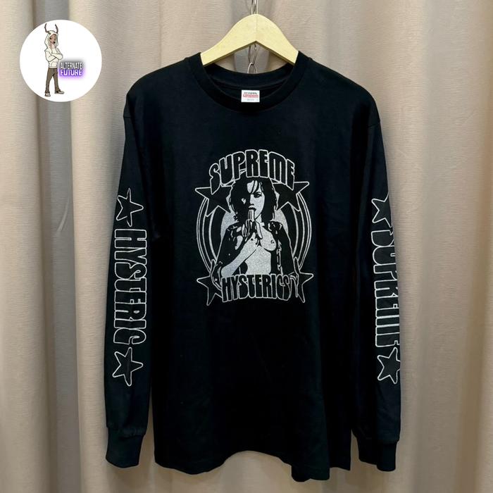 トップス Supreme x HYSTERIC GLAMOUR L/S Tee Black Supreme HYSTERIC GLAMOUR L S Tee (SS21) - $58