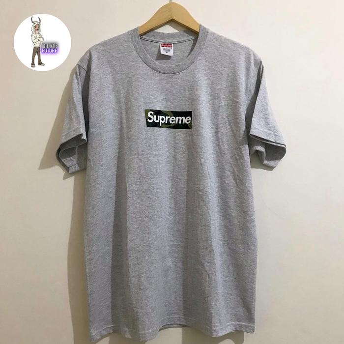 Supreme Box Logo Tee Ash Grey XXL Supreme Box Logo Tee 