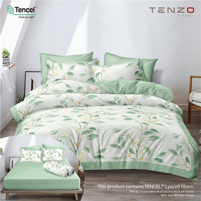 Gambar Tenzo - Bed Cover Tencel Set Ekstra King 200x200 Tinggi 40 Motif "Live" Original Official Store - Eren dari Lady Rose Official Store undefined Tokopedia