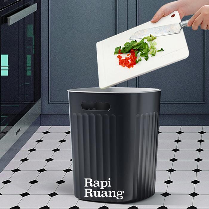 Gambar Brewsuniq X Rapiruang - Tempat Sampah / Tong Sampah Minimalist Trash Bin - Black / Grey - Black, Small8L dari Brewsuniq Store Kota Medan Tokopedia